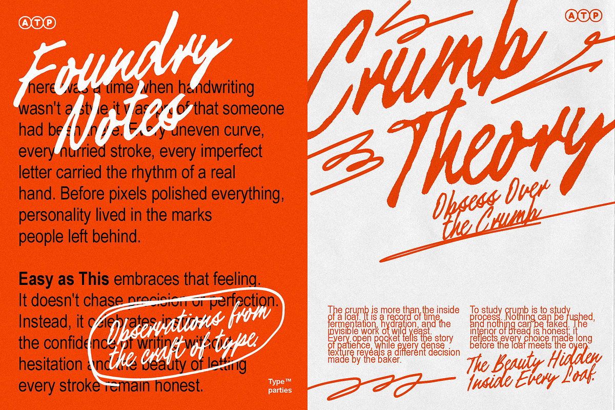 Easy as This - Handwritten Script, a Script Font by Typeparties (Photo 2 of 10)