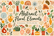 Abstract Floral Elements, a Decorative Illustration by Anna Studio (Thumbnail 1 of 12)