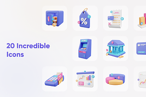 Financially - Financial 3D Icon Set