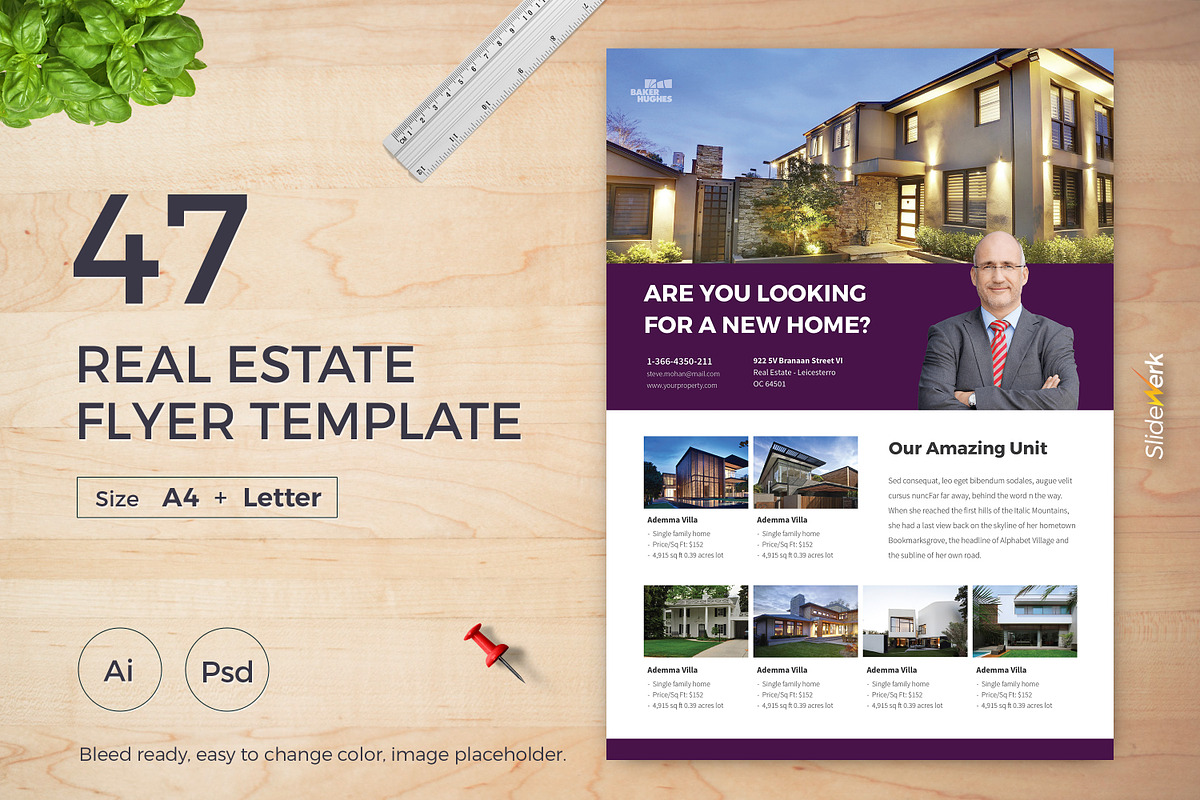 Real Estate Flyer 47 - Slidewerk, a Flyer Template by Slidewerk