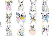 Glitter Easter Bunny Coquette, an Illustration by DreamArtGraphic (Thumbnail 4 of 5)