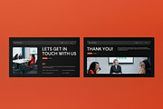 Black Orange Pitch Deck Google Slide, a Presentation Template by graphicook (Thumbnail 4 of 4)