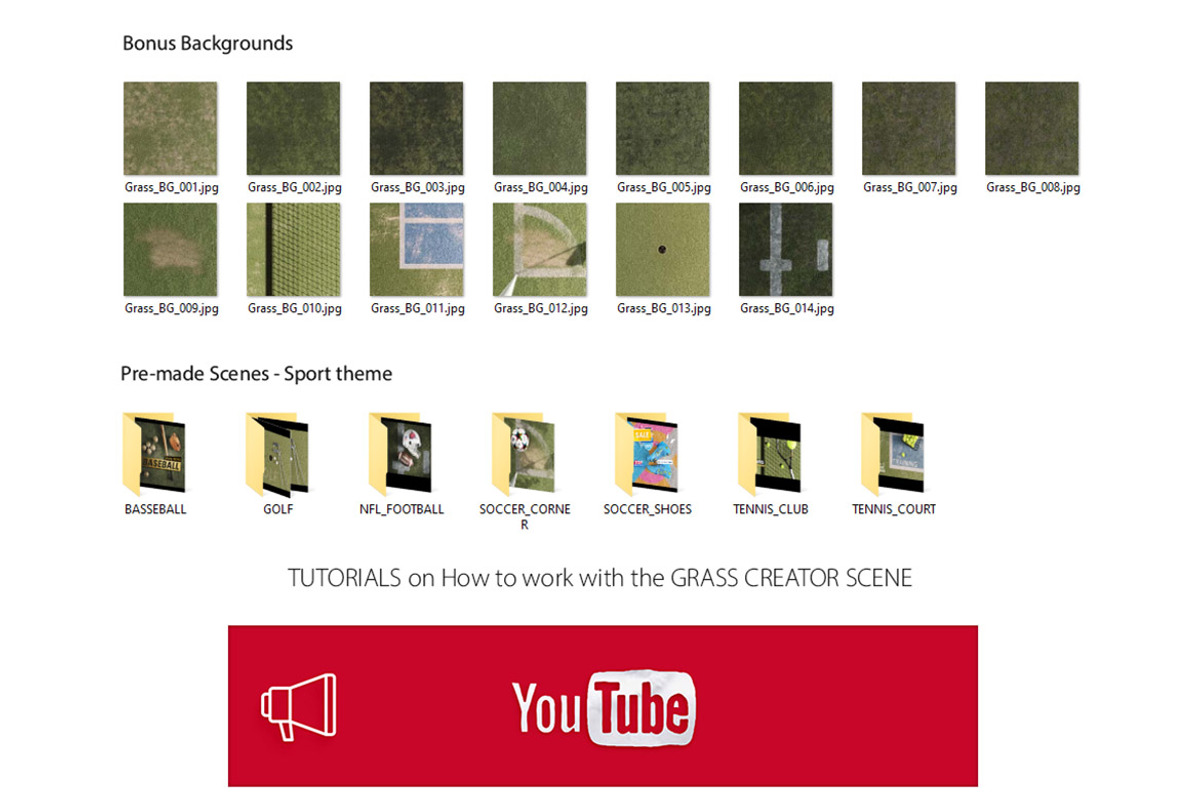 Grass Scene Creator, a Templates & Theme by TVartworks (Photo 15 of 23)
