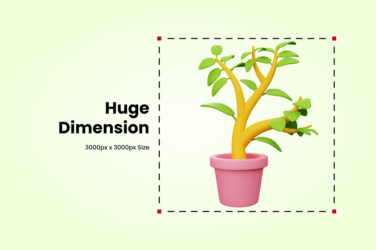 3D Garden Illustration, an Object 3D Model by SLAB! Design (Photo 2 of 4)