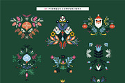 Ornate Christmas | floral clipart, an Illustration by Olia (Thumbnail 11 of 14)