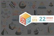 3D Infographic Bundle, a Presentation Template by Infographic Paradise (Thumbnail 1 of 3)