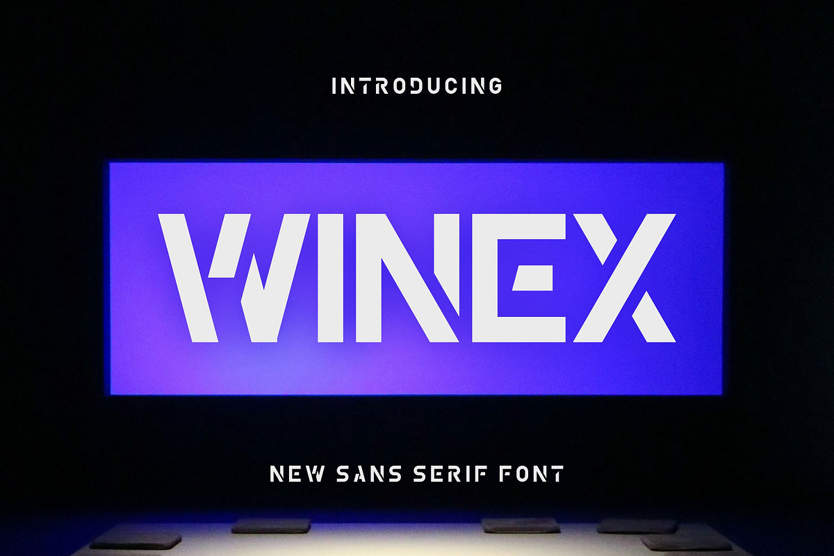 Winex, a Font by riotama85 (Photo 1 of 6)