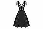 Luxury Dress Clipart Set, an Illustration by hafijul (Thumbnail 16 of 21)