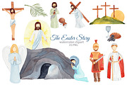 Easter Story religious clipart, an Illustration by s.yanyeva (Thumbnail 1 of 5)