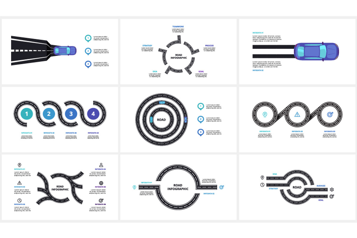 Road Presentation Canva Template preview 5