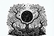 50 Mystical Galaxy Forest Silhouette, a Technology Illustration by Amazin_art (Thumbnail 24 of 33)