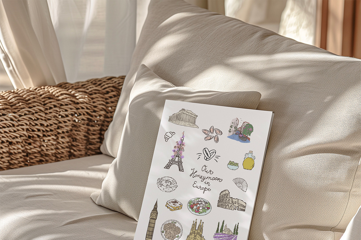 Our Honeymoon in Europe. Doodles., an Object Illustration by Designwork (Photo 7 of 9)
