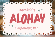 Alohay -  Playful Display Font, a Handwritten Font by Berdansabersama (Thumbnail 1 of 8)