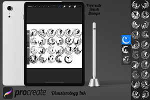 Fairy Crescent Moon Set 1 Procreate
