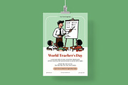 World Teacher’s Day Poster/ Flyer, a Flyer Template by Juru Rancang Graphic (Thumbnail 1 of 3)