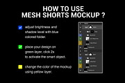 mesh shorts mockup, a Bottom Mockup by yalanois (Thumbnail 5 of 5)