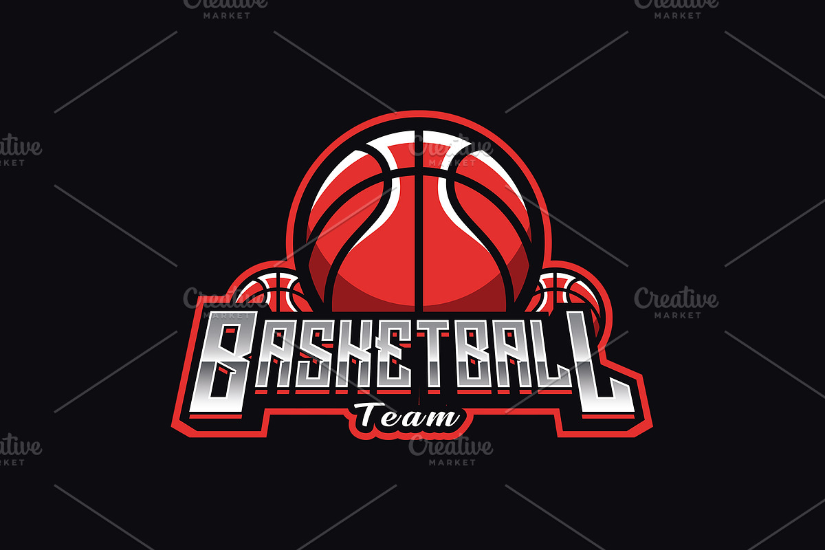BasketBall Team Mascot Logo Template, a Branding & Logo Template by HasnainGFX (Photo 3 of 3)