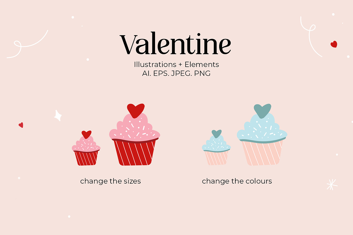 Hand Drawn Valentines Bundle, an Illustration by After Hours Creative (Photo 5 of 5)