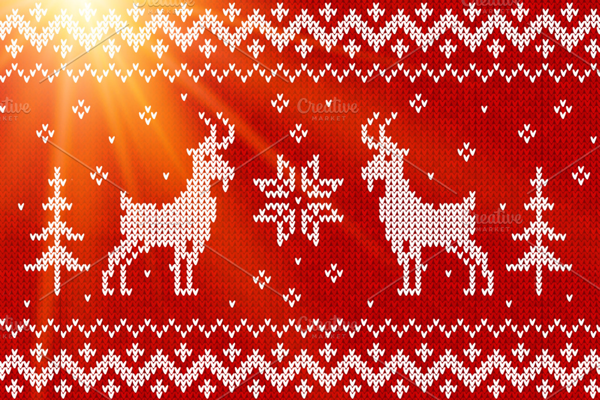 Knit with goats :) seamless pattern