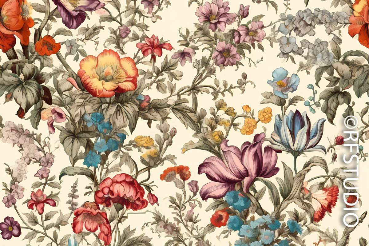 WHISPERMYST GARDEN. Seamless Bundle, a Texture Illustration by RefinedFantasyStudio (Photo 5 of 10)