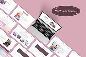 WIX Website Template Spiritual Pink