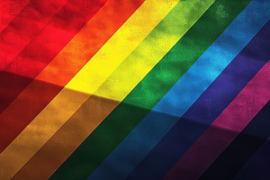 Diagonal rainbow stripes with textured surface and dramatic ligh, a Background Photo by José Manuel Gelpi