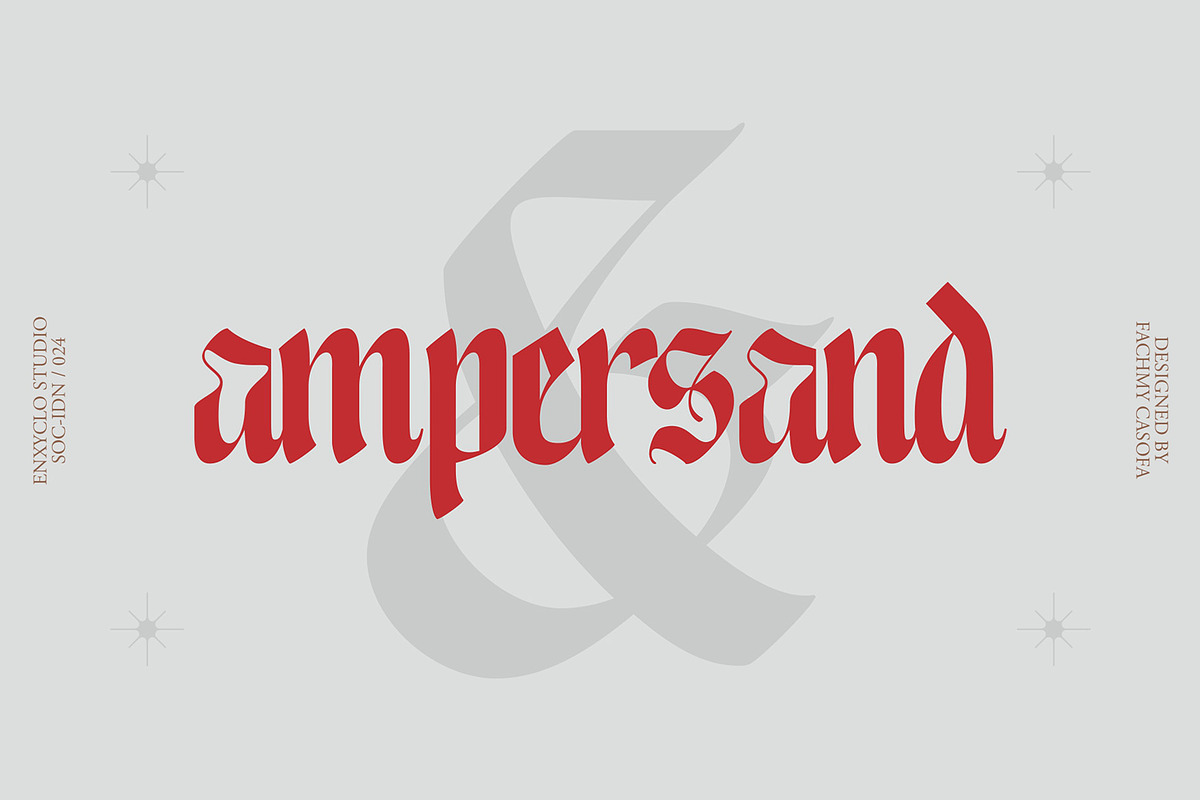 NCL Enigmatic Waesbendiy, a Blackletter Font by Enxyclo Studio (Photo 12 of 18)