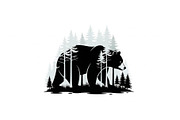 Nature Wildlife Bear Silhouette Bund, an Illustration by Designs_River (Thumbnail 36 of 51)