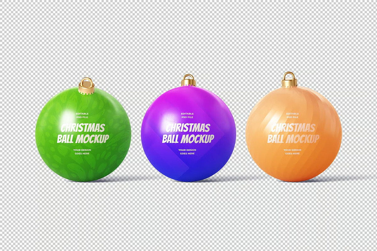 Christmas Ball Mockup, a Product Mockup by zpackcreative (Photo 2 of 4)