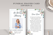 Funeral/ Memorial Prayer Card PC001, a Card Template by Draca Design Co (Thumbnail 4 of 4)