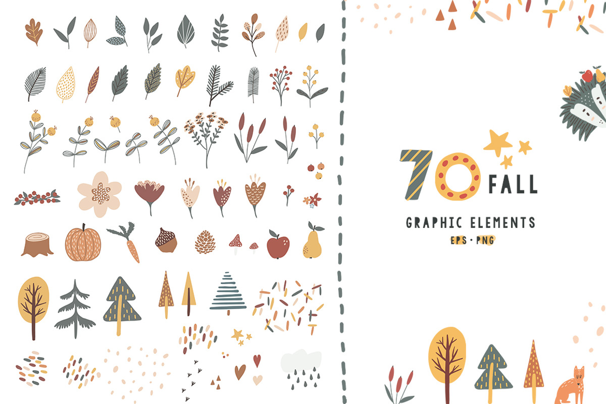 Cute graphics fall, florals, animals, a Graphic by Yaaas Design (Photo 2 of 14)