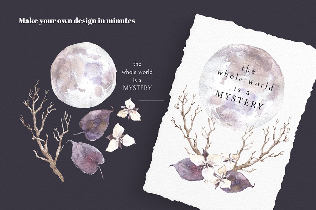 Mystical Wilds. Watercolor set., an Object Graphic by Dinkoobraz (Photo 2 of 10)