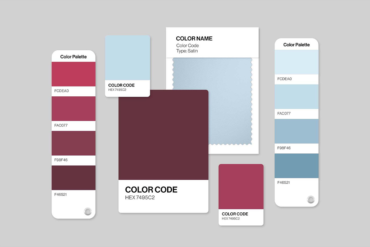 Color Palette Mockup Template, a Branding & Logo Template by ...