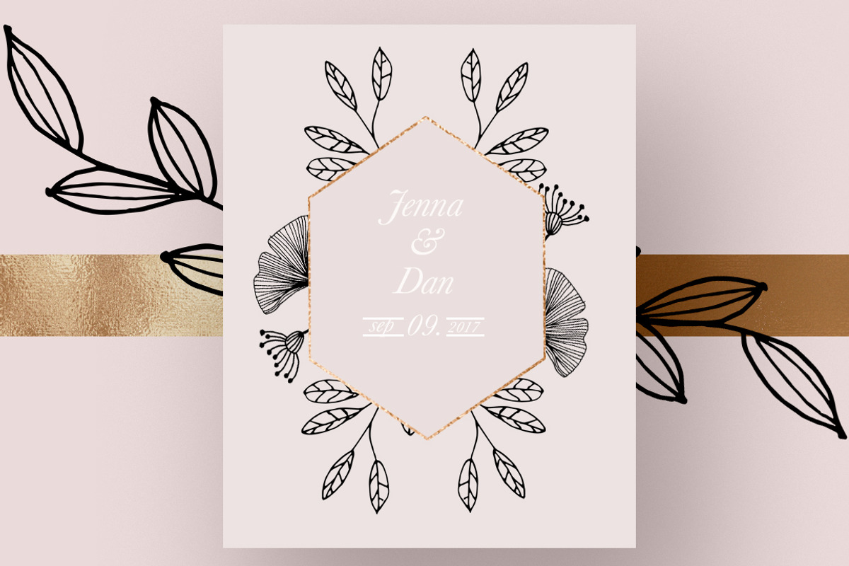 Subtle Gold Patterns & Illustrations, a Pattern Graphic by Laras Wonderland (Photo 3 of 11)