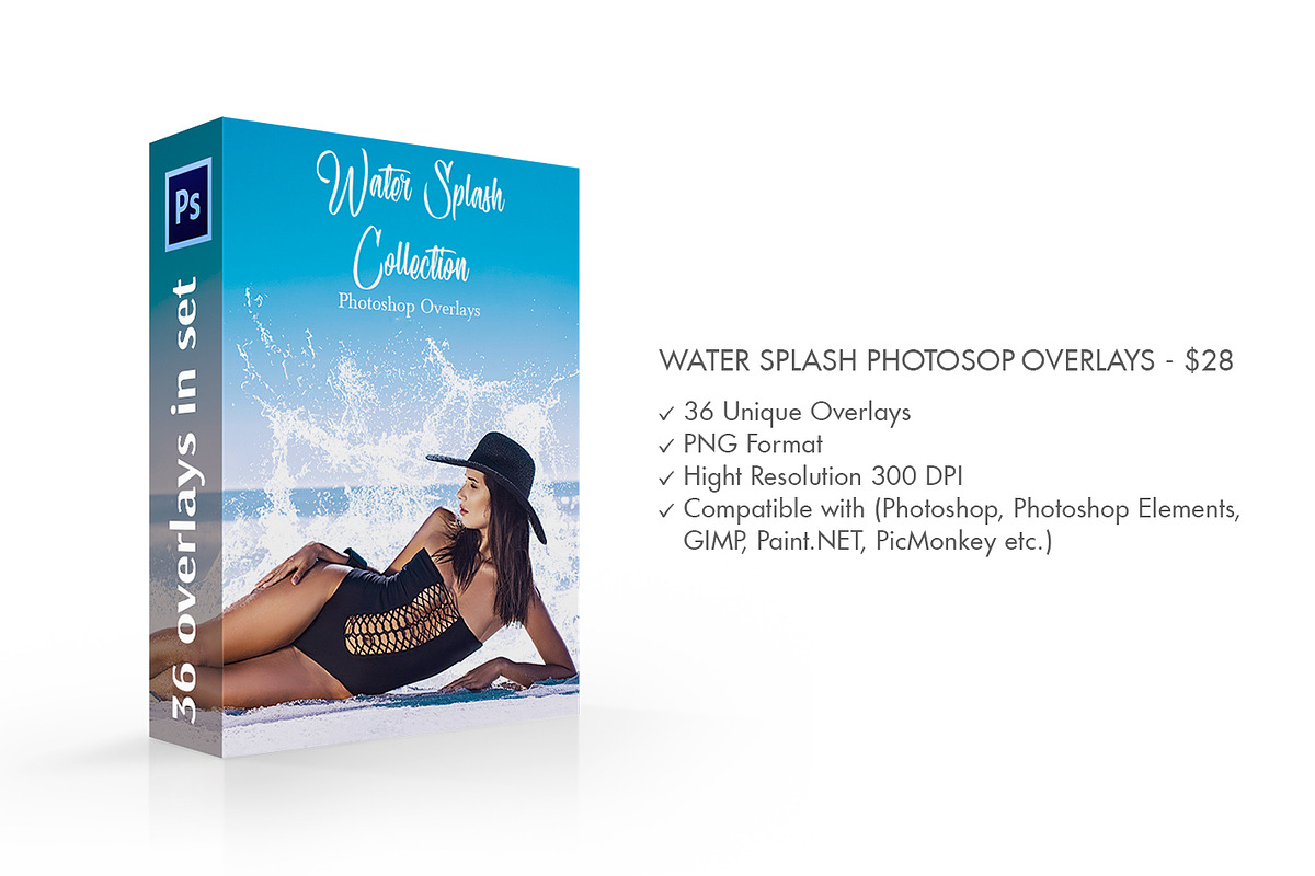 Water Splash Photoshop Overlays, a Plug-in Add-On by FixThePhoto (Photo 2 of 34)