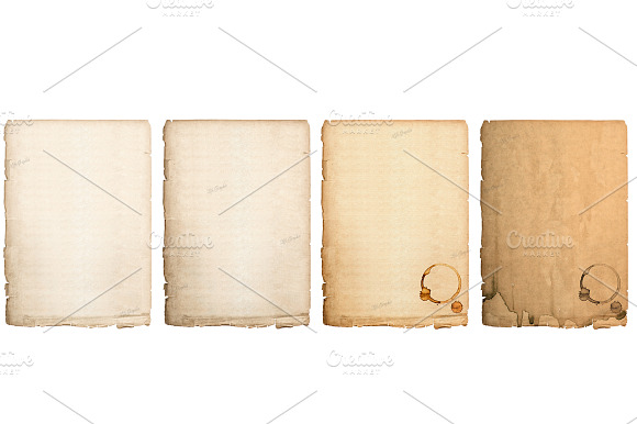 Aged paper sheets preview 2