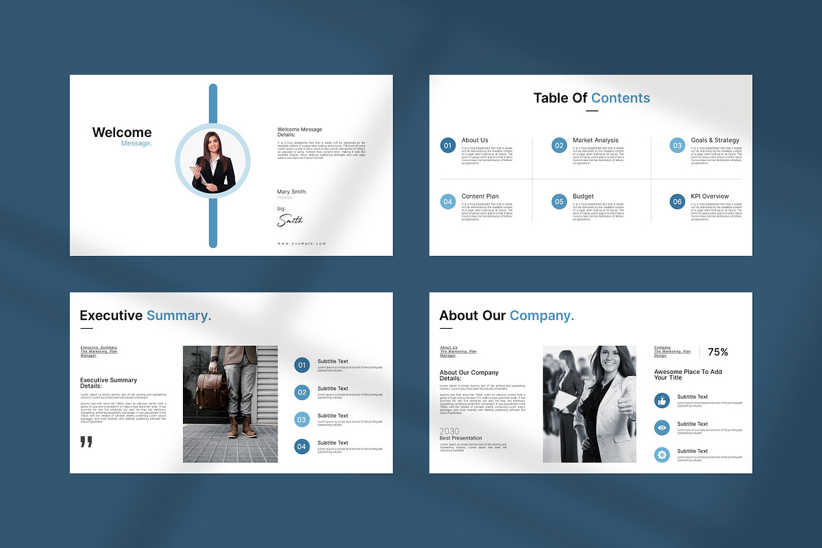 Marketing Plan Presentation Template, a Presentation Template by PrintIdea (Photo 3 of 11)
