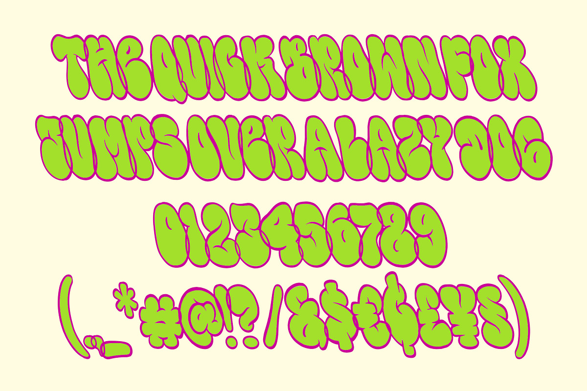 Bombify – Graffiti Bubble Typeface, a Slab Serif Font by Blankids Studio (Photo 9 of 10)