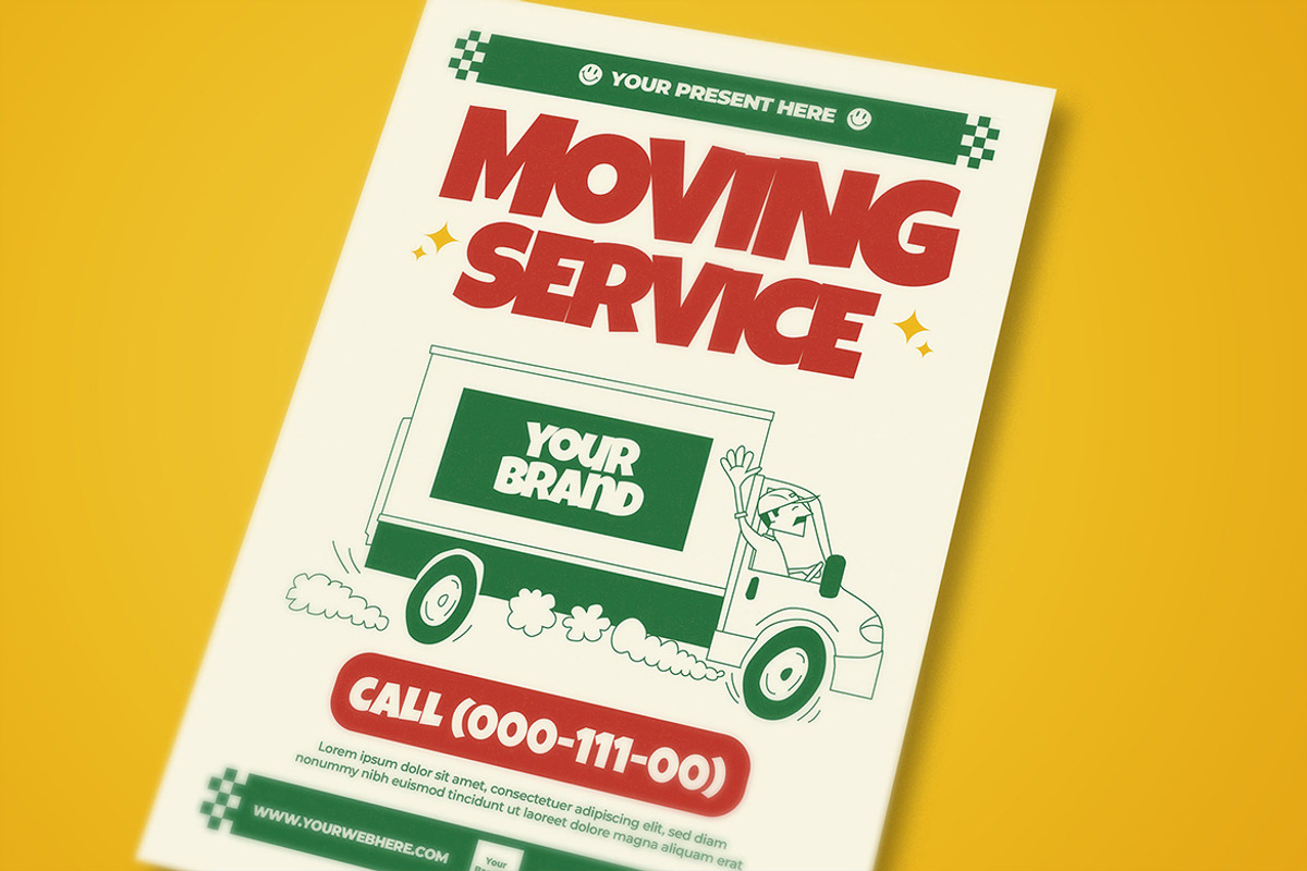 Moving Service Flyer, a Flyer Template by megarez (Photo 1 of 3)