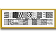 Geometric set of seamless black and, a Texture Illustration by RODINA (Thumbnail 2 of 3)