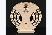 Free Standing Perpetual Calendar, an Object Graphic by ThemeXDigital (Thumbnail 5 of 6)