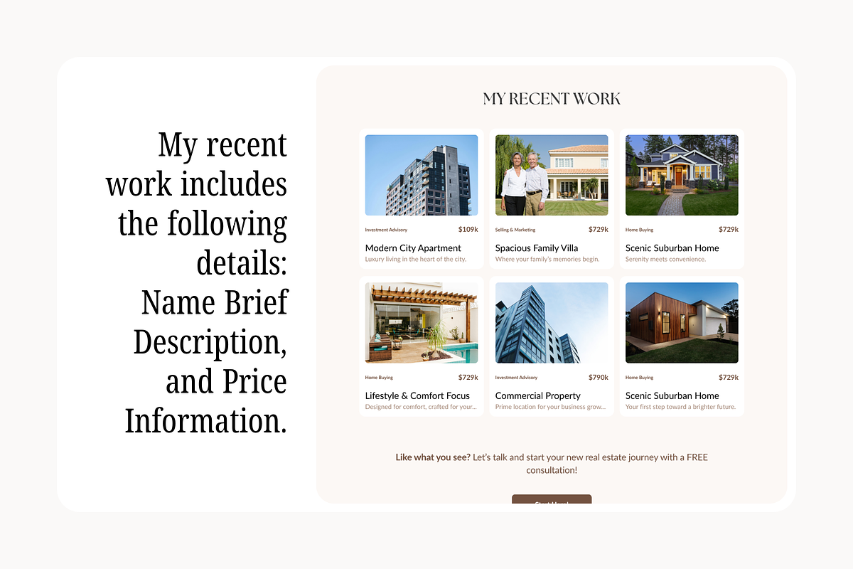 Real Estate Website Canva Templates, a Landing Page Template by Snapybiz (Photo 2 of 11)