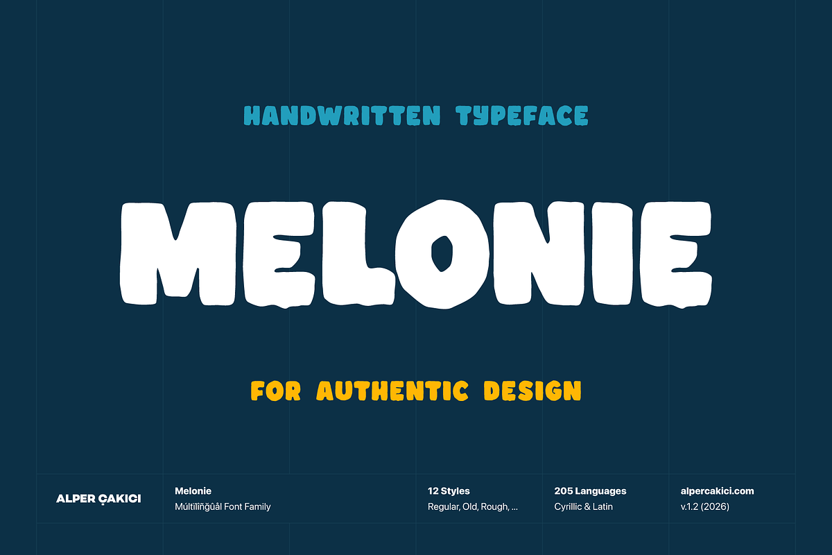 Melonie Bold Typeface, a Sans Serif Font by alpercakici (Photo 1 of 15)