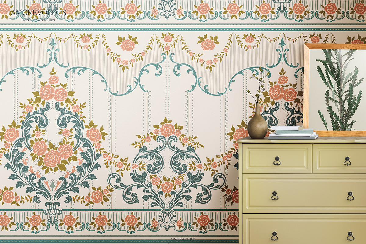 Victorian Style Ornate Pattern, a Pattern Graphic by GVGraphics (Photo 2 of 8)