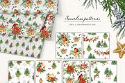Christmas Watercolor Bundle, a Food Illustration by JuliaBadeeva (Thumbnail 12 of 18)