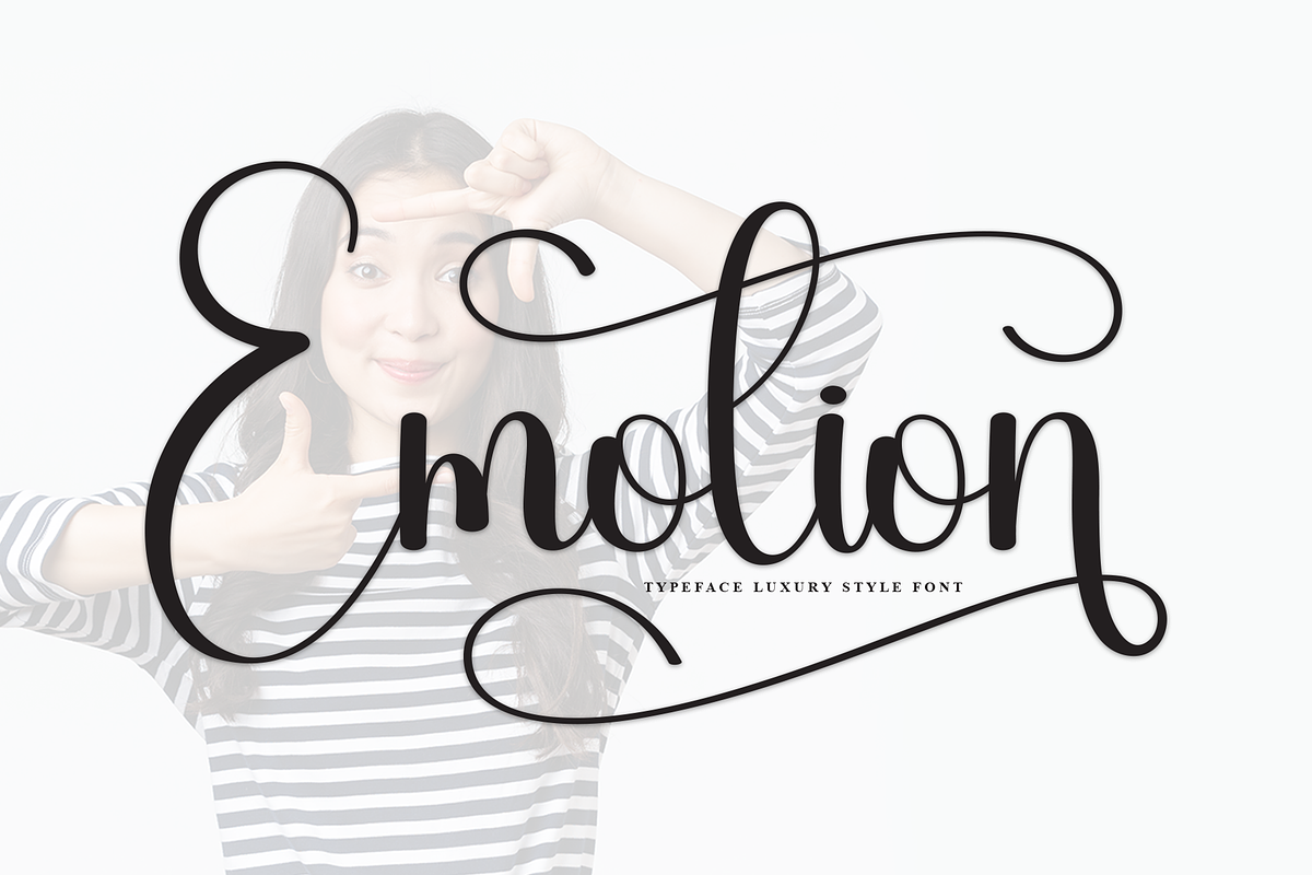 Emotion | Script Font, a Handwritten Font by Scratchones (Photo 1 of 9)