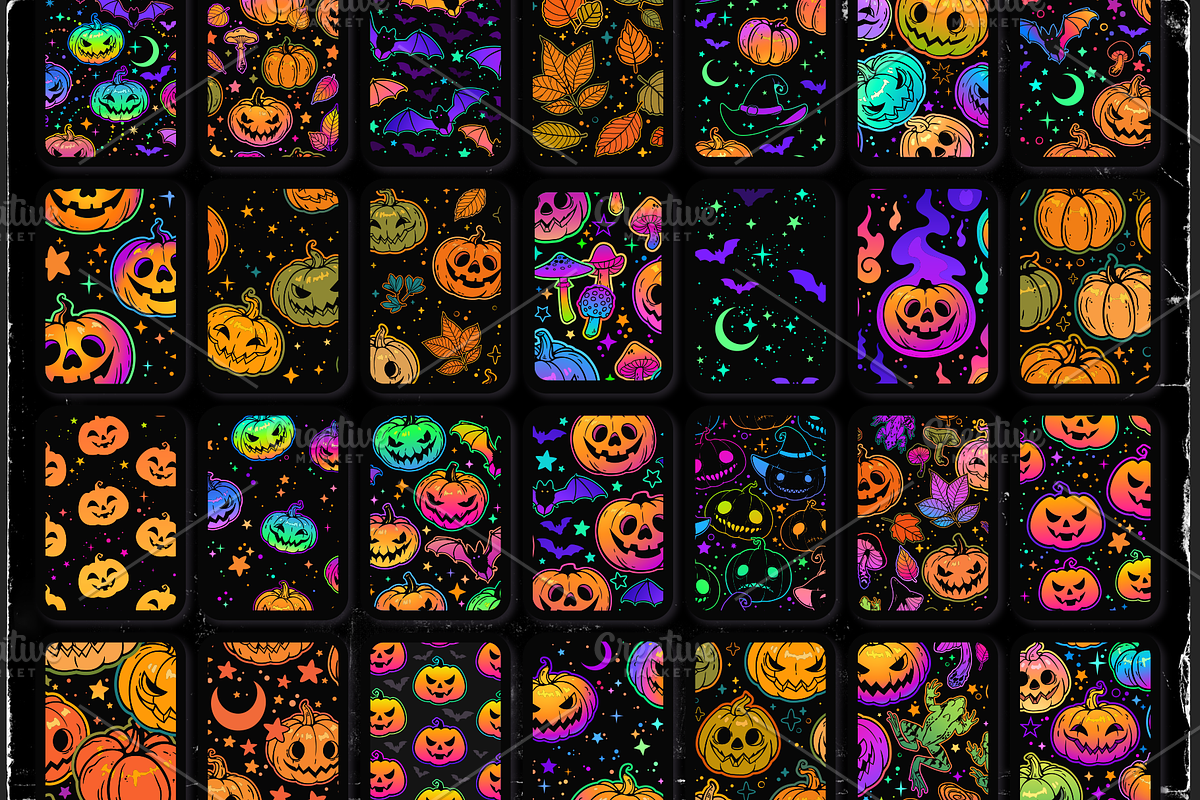 Bright Halloween, a Pattern Graphic by Victoria Bat (Photo 3 of 5)
