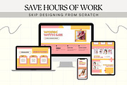 Portfolio Canva Website Template, a Landing Page Template by Anna Design Studio (Thumbnail 7 of 8)