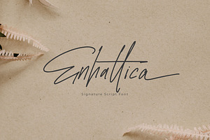 Enhattica Signature Script Font