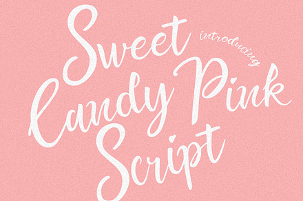 Sweet Candy Pink Script (2 layered)